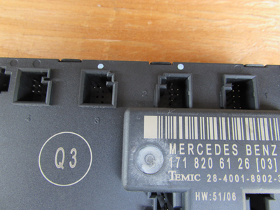 Mercedes R171 Door Control Module Temic, Left 1718206126 SLK280 SLK300 SLK350 SLK553